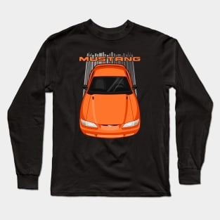 Mustang GT 1994 to 1998 SN95 - Orange bright tangerine Long Sleeve T-Shirt